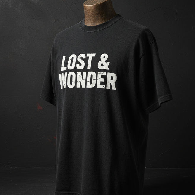 Charcoal Black Statement Tee