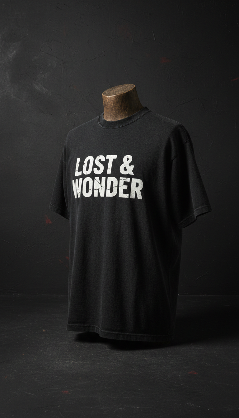 Charcoal Black Statement Tee